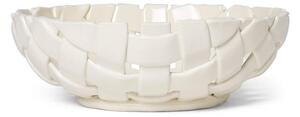 Ferm Living Keramická misa Plait Bowl Ø30, off-white
