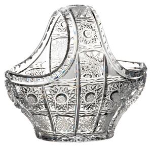 Bohemia Crystal Ručne vyrábaný a ručne brúsený košík 155mm