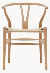 Drevená stolička's tkaným sedadlom CH24 Wishbone Chair