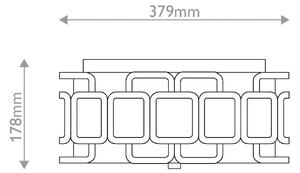 HINKLEY Stropné svietidlo Sabina, čierne, Ø 38 cm, kov/textil, 3 x E27, Čierna, Obývacia izba / jedáleň, kov, Moderný, Závesné svietidlo