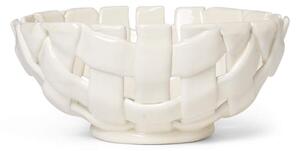 Ferm Living Keramická misa Plait Bowl Ø24, off-white