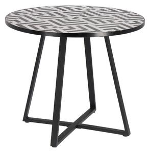 Záhradný jedálenský stôl s keramickou doskou Kave Home Tella, ⌀ 90 cm