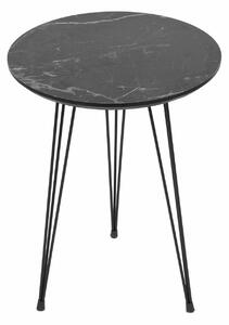Čierny Odkladací stolík Siyah 38 × 38 × 55 cm / 38 × 38 × 50 cm / 38 × 38 × 45 cm HANAH HOME