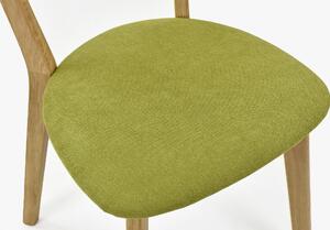 Jedálenská dubová stolička,Eva zelená