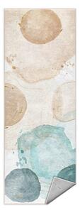 Krémovo-tyrkysový prateľný behúň 80x200 cm Puddle – Mila Home