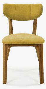 Čalúnená stolička Amisa, žltá AKCIA
