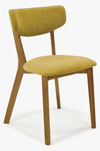 Čalúnená stolička Amisa, žltá