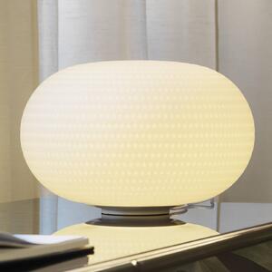 Fontana Arte stolová lampa BIANCA, sklo, Ø 30 cm, E27, Obývacia izba / jedáleň, Sklo, Dizajn