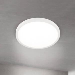 Stropné LED svetlo Disc, biele Ø 40 cm, kov/plast, Biela / opálová, Obývacia izba / jedáleň, Hliník, Moderný, Závesné svietidlo