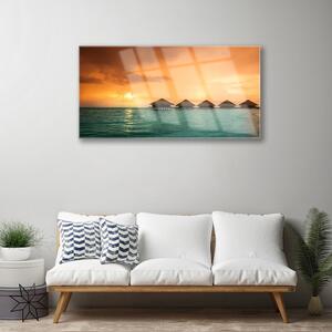 Obraz na skle More slnko krajina 140x70 cm 4 Prívesky
