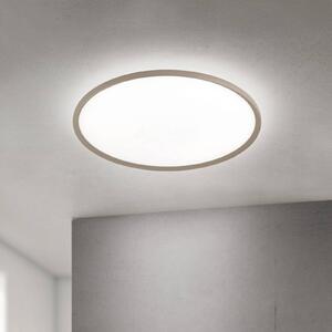 Stropné LED svetlo Kant, Ø 80 cm, khaki, kov/plast, Zelená, Obývacia izba / jedáleň, Hliník, Moderný, Závesné svietidlo