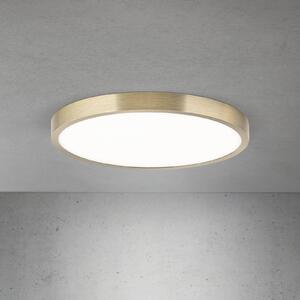 Stropné LED svetlo Disc, antická mosadzová farba, Ø 28 cm,, Hnedá / staromosadz, Obývacia izba / jedáleň, Hliník, Moderný, Závesné svietidlo