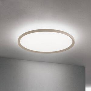 Stropné LED svetlo Kant, Ø 60 cm, khaki, kov/plast, Zelená, Obývacia izba / jedáleň, Hliník, Moderný, Závesné svietidlo
