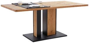 JEDÁLENSKÝ STÔL, divoký dub, čierna, farba duba, 160/90/76 cm Linea Natura - Obývacie zostavy