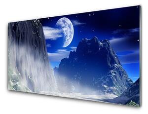 Obraz na skle Hory noc príroda 140x70 cm 4 Prívesky