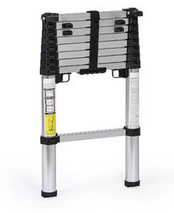 Teleskopický hliníkový rebrík PROFI, 2,65 m, 9 priečok