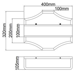 Open Design OR84504 - Nástenné svietidlo GERDO 2xE14/12W/230V lesklý chróm/biela