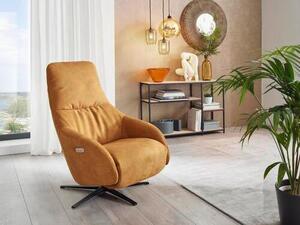 RELAXAČNÉ KRESLO, textil, kari žltá Chilliano - Kreslá