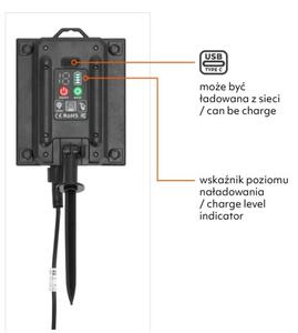 LED stmievateľný solárny svetelný reťazec STARLIGHT NEO 10xE27/3,7V 2700K IP54 1200 mAh 11,5m + DO