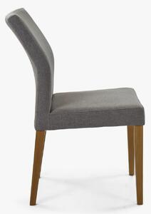 Moderná čalúnená stolička šedá, Skagen