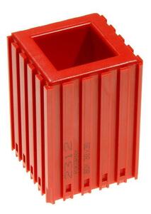 Plastový box na sústružnícke nože s profilom držiaka 30x30, modul 5x5, 1 dutina, červená