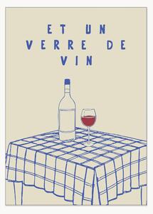 Plagát Et Un Verre de Vin