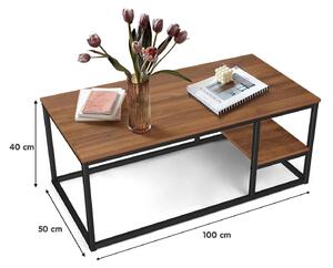 Konferenčný stolík Onyx (hnedá + čierna). Vlastná spoľahlivá doprava až k Vám domov. 1089649
