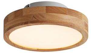 Škandinávske stropné svietidlo drevo 30cm vrátane LED stmievateľné - Pecker