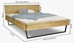 Masívna manželská posteľ 160 x 200 (Lenka)