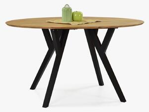 Dubový oválny stôl MAK, 160 x 90