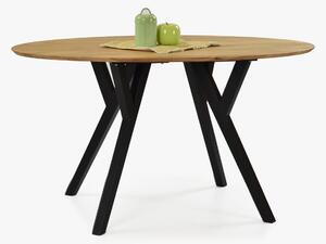 Dubový oválny stôl MAK, 140 x 90