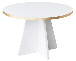 Konferenčný stolík Madeline (zlatá + biela). Vlastná spoľahlivá doprava až k Vám domov. 1089664