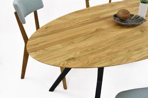Dubový oválny stôl MAK, 160 x 90