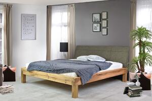 Luxusná posteľ z masívnych dubových trámov Adam, rozmer 180 x 200