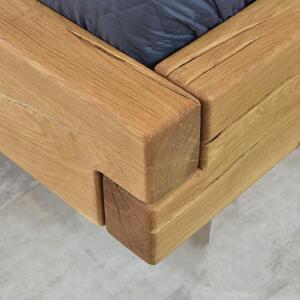 Drevená dubová posteľ Miky