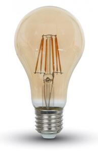 V-TAC Jantárová LED filament žiarovka E27 A67 10W