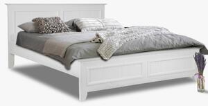 Biela manželská posteľ z dreva 180 x 200 Lille
