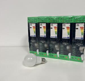 V-TAC LED žiarovka E27 A60 8,5W, 5+5ks zadarmo, Studená biela 6000 - 6500K