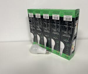 V-TAC LED žiarovka E27 A65 17W, 8+2ks zadarmo, Studená biela 6000 - 6500K