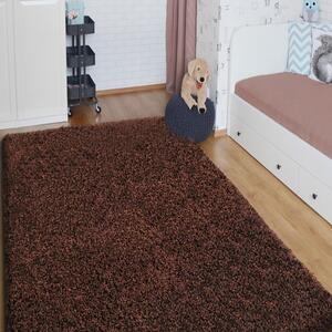 Čokoládový koberec SHAGGY Hnedá Šírka: 40 cm | Dĺžka: 60 cm