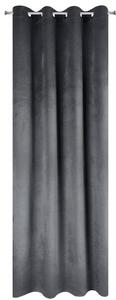 Moderné sivé závesy v jednofarebnej kombinácii 140 x 250 cm Sivá