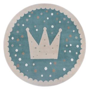 Modrý detský koberec ø 100 cm Crown – Hanse Home