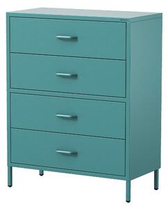 Komoda CARLA, 800 x 1015 x 400 mm, Modern: morská farba