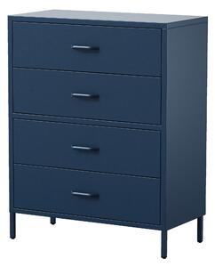 Komoda CARLA, 800 x 1015 x 400 mm, Modern: tmavomodrá farba