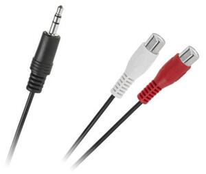 Kábel Jack 3,5mm - RCA 2x zásuvka 25cm