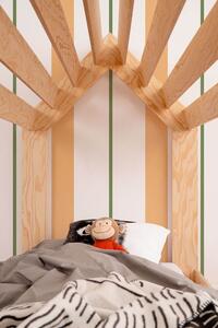 MUZZA Detská posteľ mina 80 x 200 cm prírodná