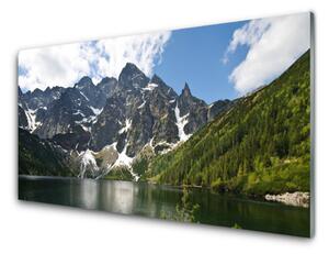 Nástenný panel  Hora jazero les príroda 100x50 cm