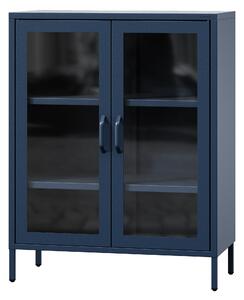 Vitrína GINA, 800 x 1015 x 400 mm, Modern: tmavomodrá farba