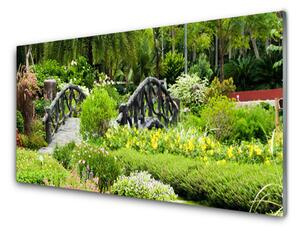 Obraz na skle Botanická záhrada most umenie 140x70 cm 2 Prívesky