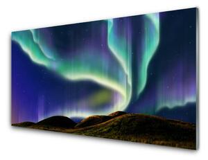 Nástenný panel  Polárna žiara krajina 125x50 cm